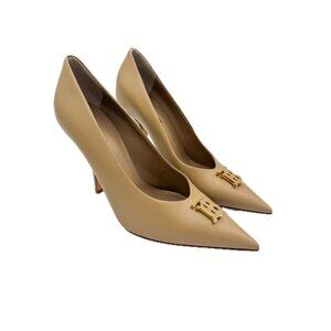 Burberry Ezra TB Natural Leather Pumps